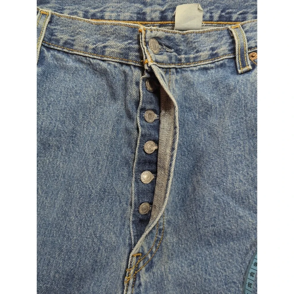 Vintage Levis 501 Button Fly Denim Jeans 42x32 (40x30) 80s 90s pants 3#‎ Button